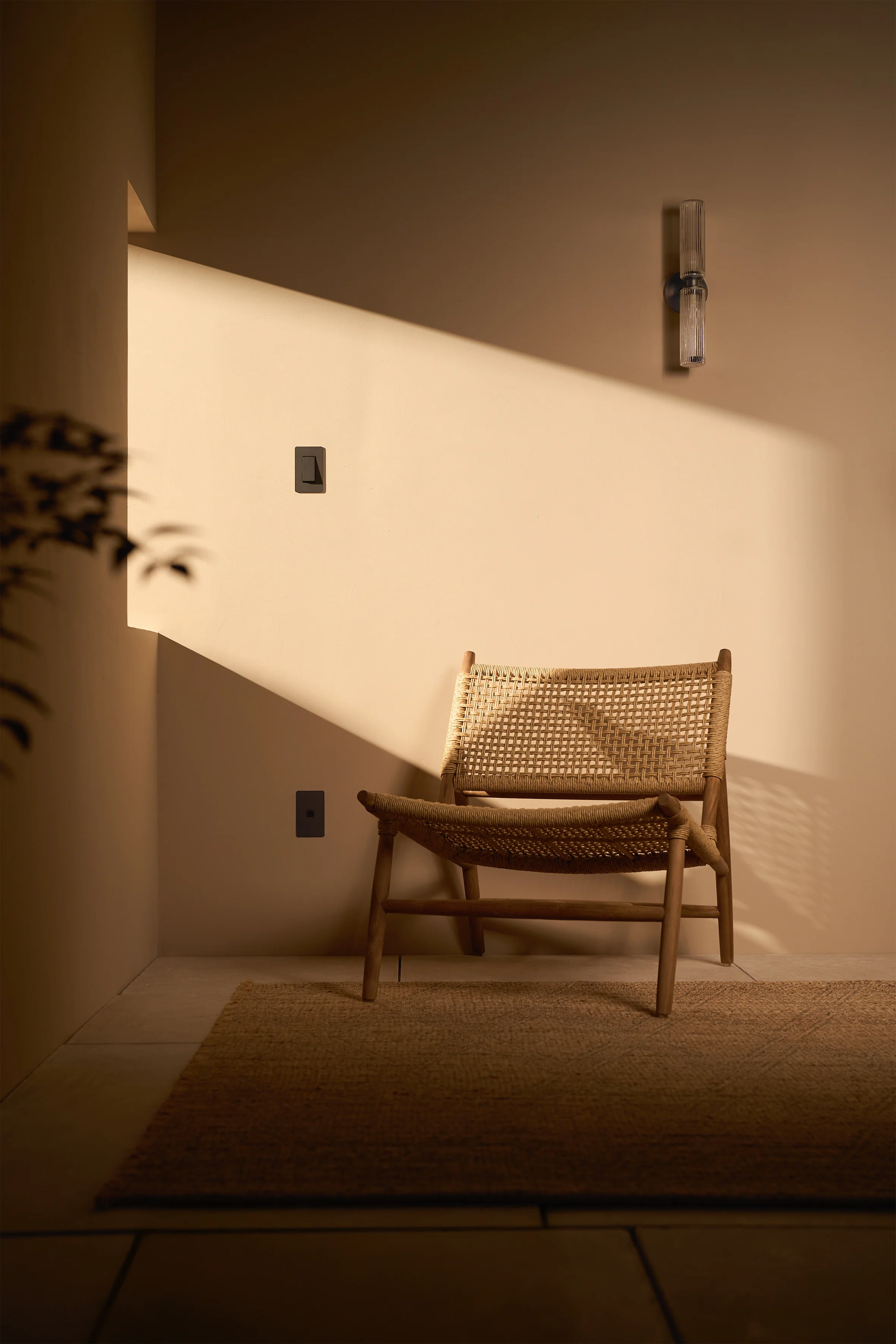 Claremont Medium Wall Light Fluted Glass - Bronze - Image 3