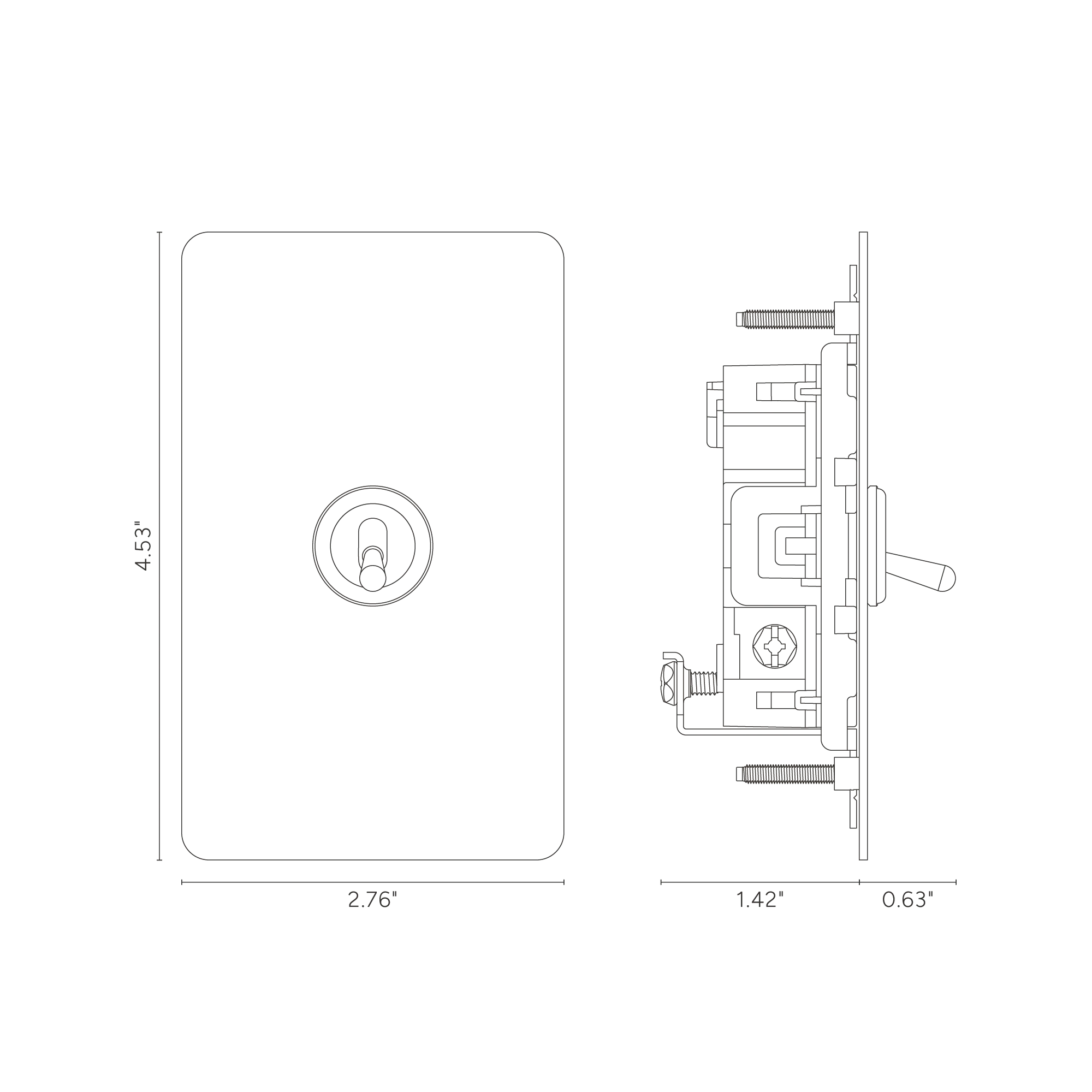Kew 1G Toggle Switch - Paintable Polished Nickel - Image 4