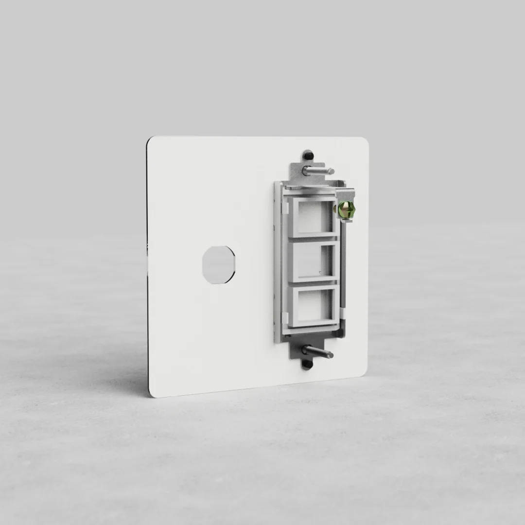 Kew 2G Switch & Keystone Plate - Clear - Image 3